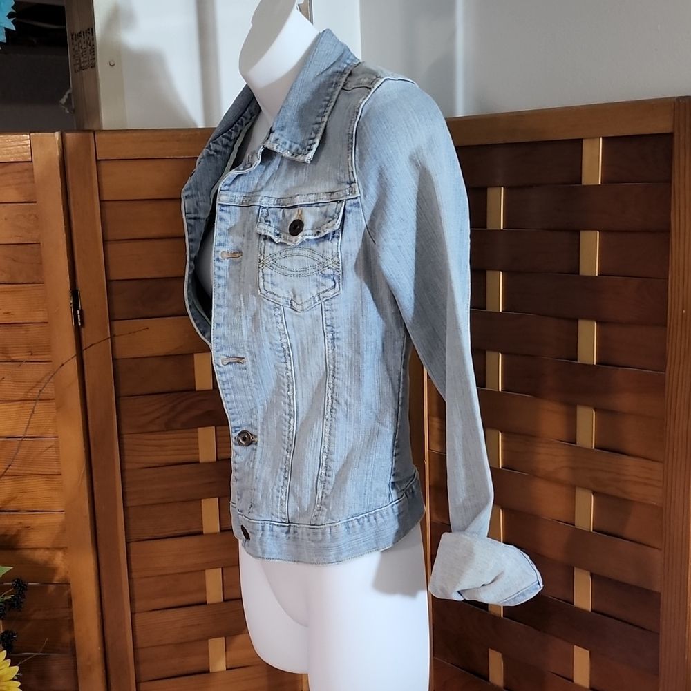 Abercrombie girls denim jean jacket - Picture 3 of 10